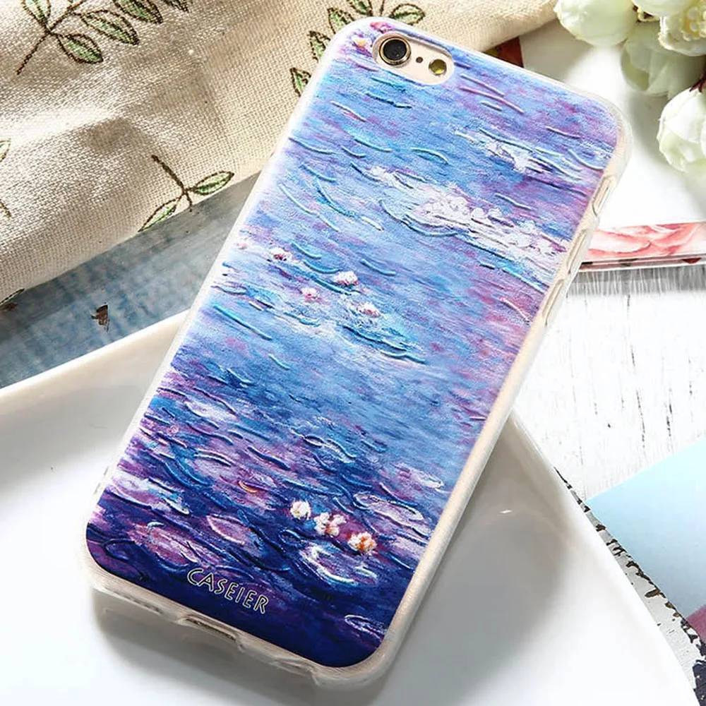 CASEIER 3D тиснение чехол для телефона iPhone 6 6s 7 8 Plus Мягкие силиконовые чехлы X 6S 5 5S SE Funda