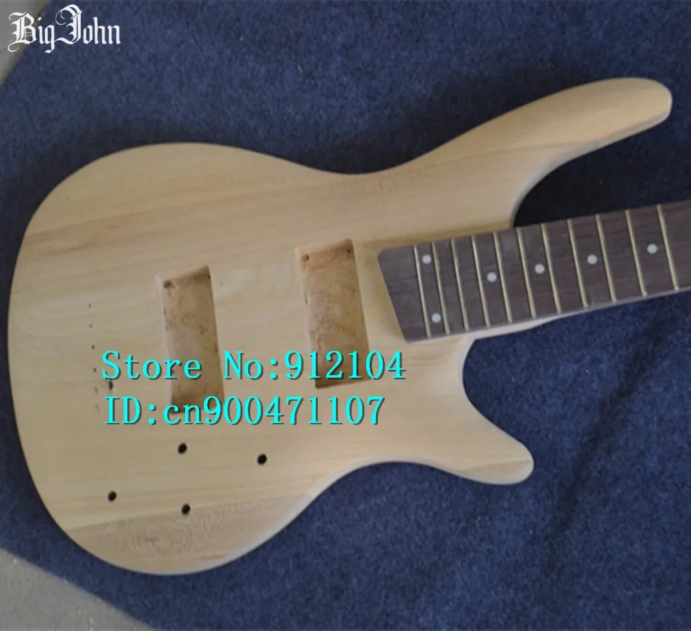 Бесплатная доставка Новые незавершенные 5 струн электрическая бас гитара