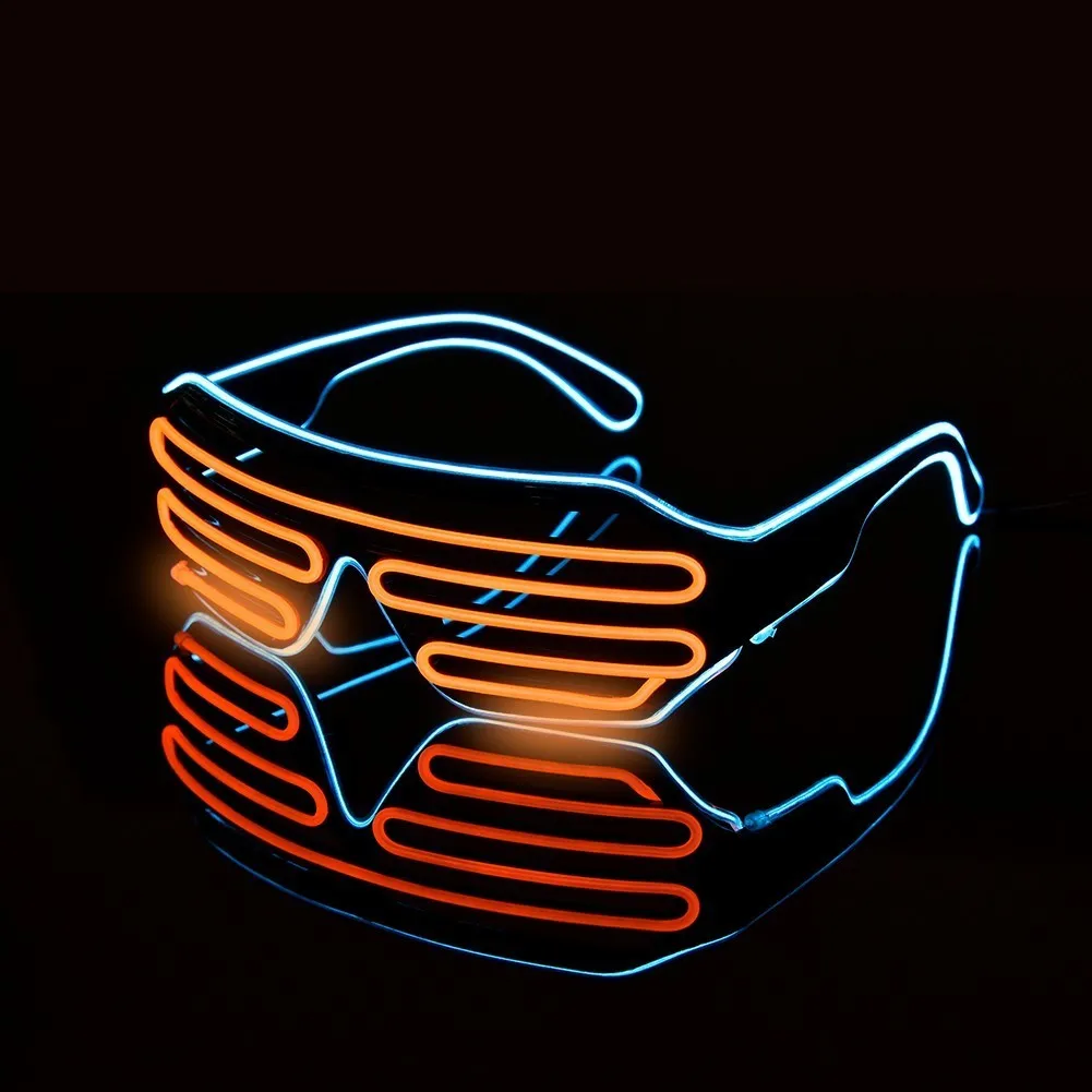 Новинка светодиодные очки светильник светящиеся мигающие для ночных и