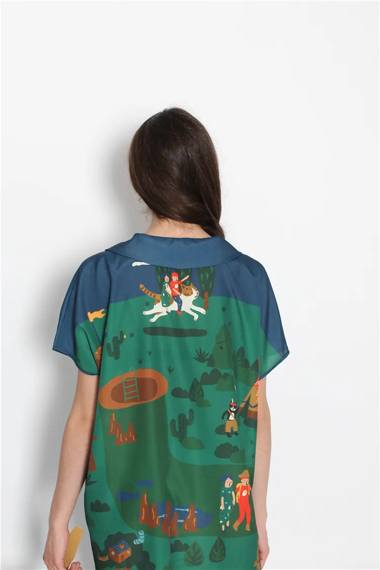 Женское платье с коротким рукавом шифоновое оригинальное принтом|women chiffon dress|ladies