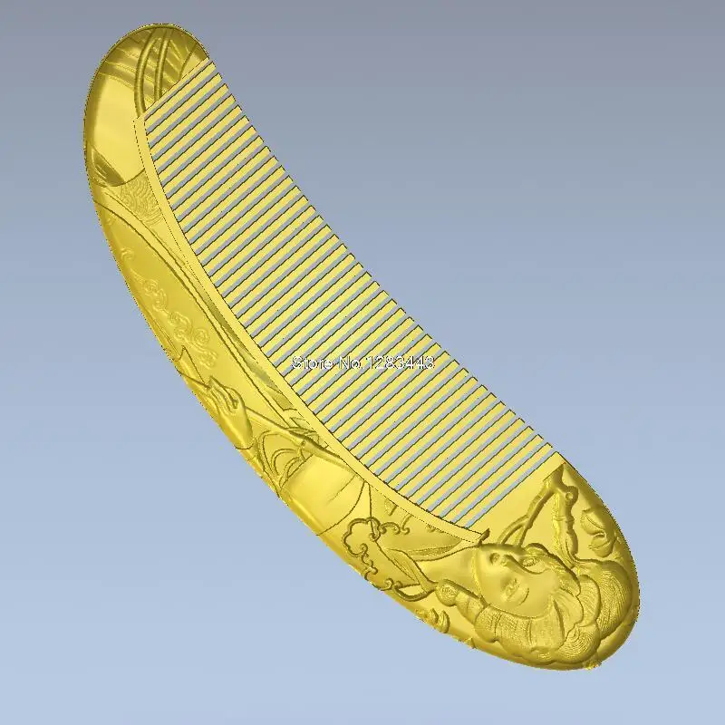 Расческа с красивой 3d фотографией 3D для ЧПУ в формате STL модель станка|for cnc|comb