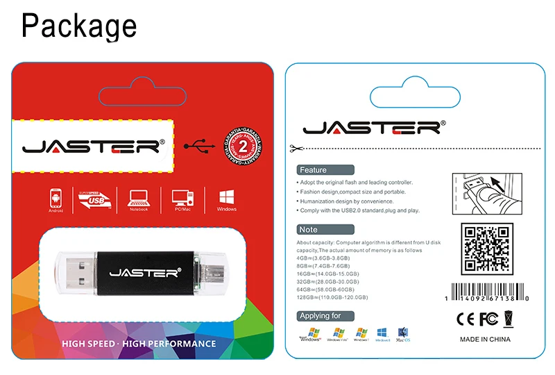 JASTER USB 3,0 высокоскоростной Moweek USB флеш-накопитель cle stick 64G otg флеш-накопитель смартфон флешка
