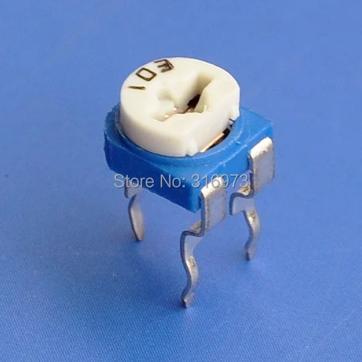 (20 шт./лот) потенциометр триммера с одним поворотом и верхней регулировкой
