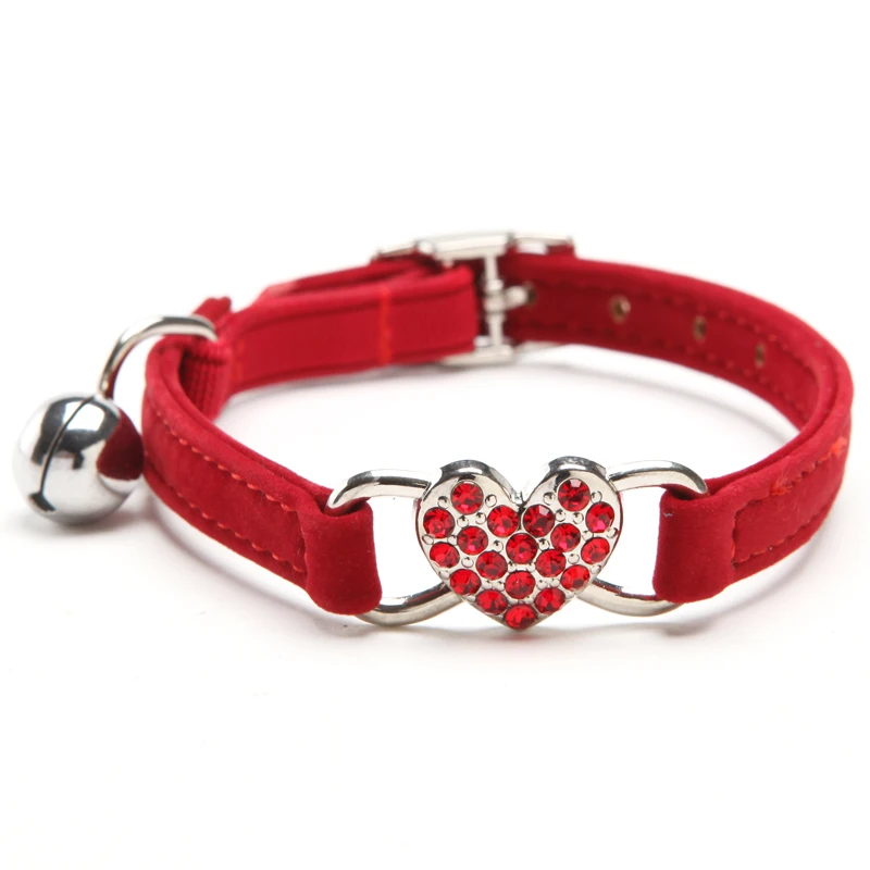 Маленькие кошки ошейники для питомцев аксессуары со стразами принадлежности