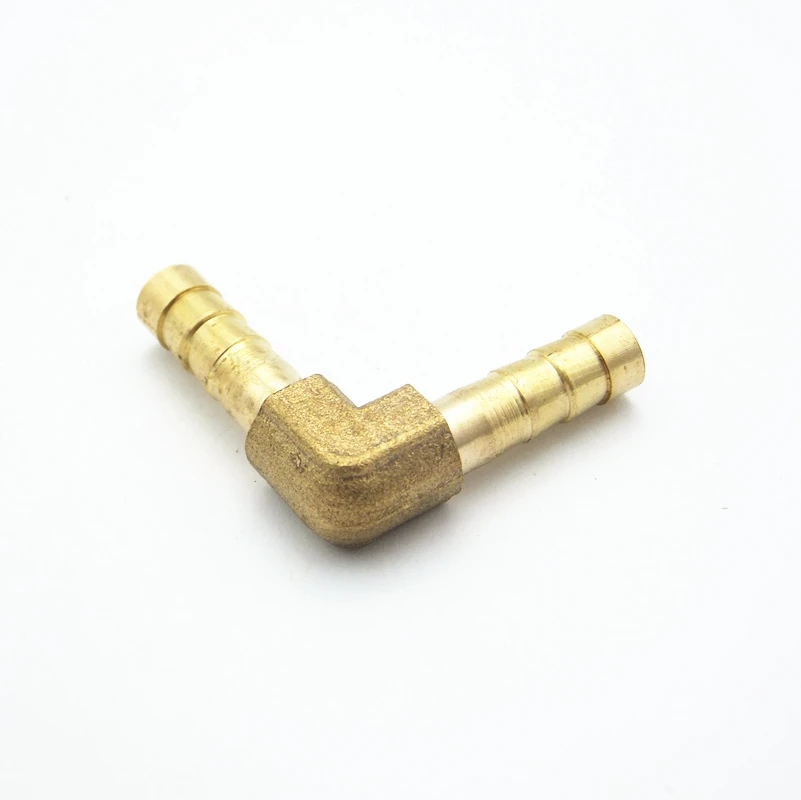 6 мм шланг колючий колено Латунь Колючая труба штуцер соединитель Адаптер для