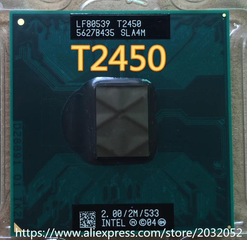 Оригинальный центральный процессор lntel T2450 t2450 SLA4M официальная версия процессора