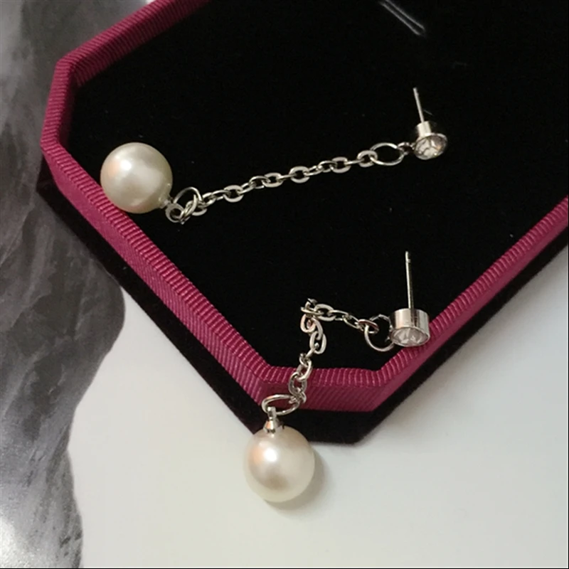 2018 Новые горячие модные серьги-гвоздики женские Bijoux имитация жемчуга покрытые