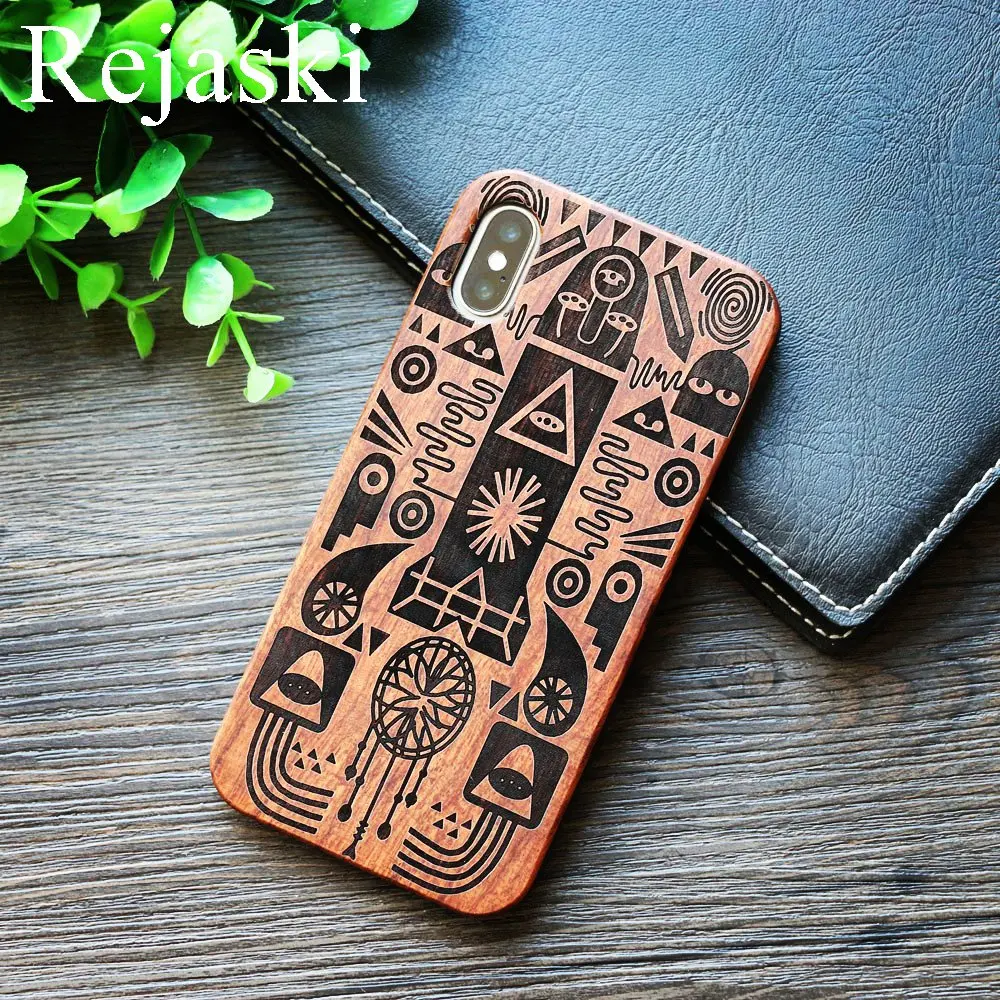 TPU Wood Чехол для телефона Rejaski из бамбукового дерева s для samsung Galaxy S9 Plus God Totem Wolf Ретро деревянный чехол для телефона samsung Galaxy Note 8 9 чехол - Цвет: TPU Wood