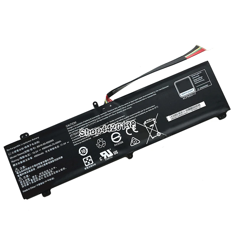 7xinbox 74.48Wh 4900mAh 15 2 V Подлинная фотобатарея для ноутбука Getac 4ICP5/63/117 планшетов |