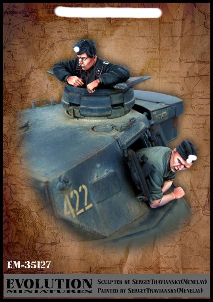 1/35 танковая команда полимерная модель солдата GK военная тема Второй мировой