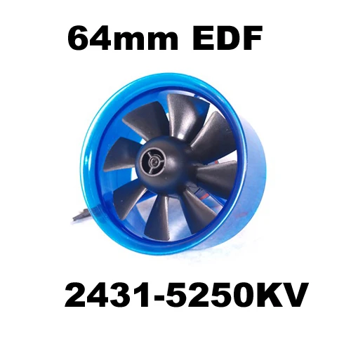 

Mystery EDF Plus HL6408 2431-5250KV Brushless Motor 64mm EDF Ducted Fan Power System