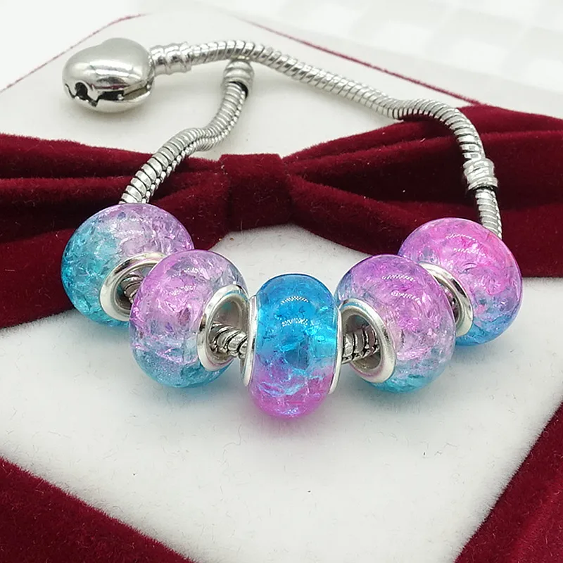 TTBEADS 2019 Новые 5 шт полимерные серебряные бусины Европейский чешский бисер