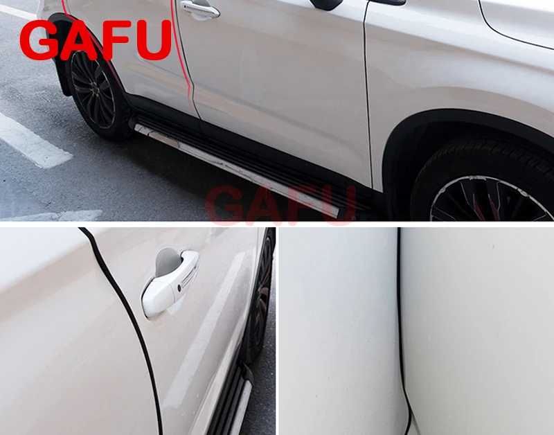 Защитные полоски для дверей Nissan Qashqai j11 2017 2018 резиновые края дверные молдинги