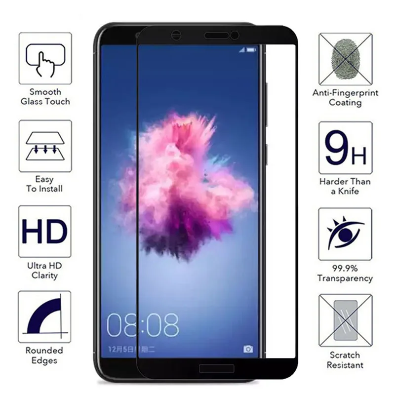 Для Huawei P Smart 5 65 дюймов защитное стекло полное покрытие защита экрана на Plus 2019
