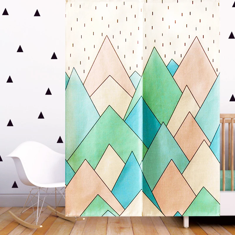 Скандинавские животные держать Медведь Олень дверь занавеска льняной гобелен