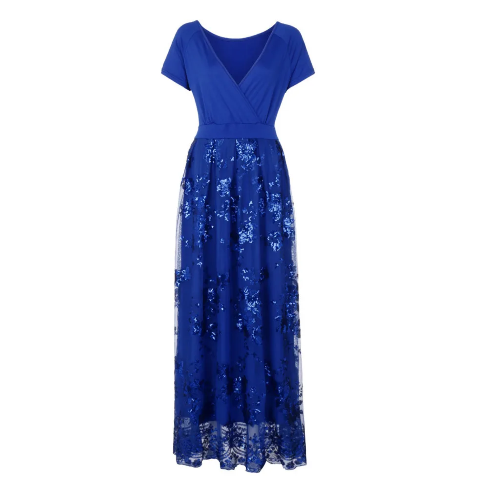 Фото Women Plus Size V-Neck Short Sleeve Floral Sequined Evening Party Mesh Dress vestidos veranosummer dress 2019ladies dresses Женская Women Plus Size V-Neck Short Sleeve Floral Sequined Evening Party Mesh Dress vestidos veranosummer dress 2019ladies dresses Женская