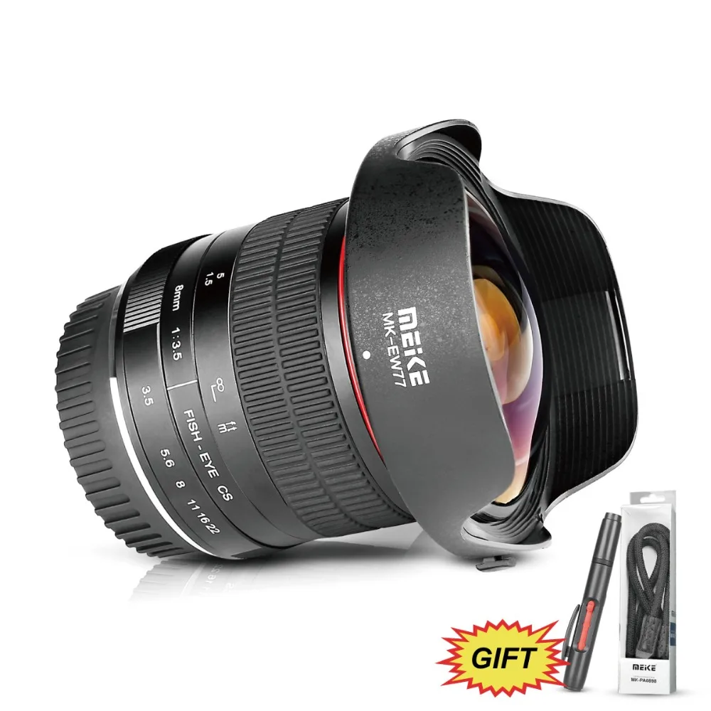 Meike MK-F-8-3.5 8 мм f/3,5 Рыбий глаз объектив для NIKON DSLR камеры D500 D810 D800 D3200 D5500 D5600 D7000 D7100 с APS-C/полной рамкой