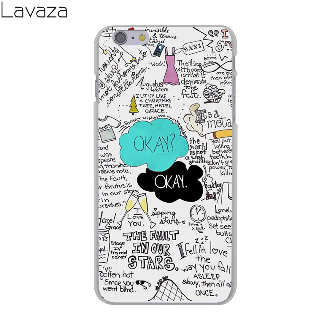 Жесткий чехол Lavaza с надписью The Fault In Our Stars для iPhone XR X 11 Pro XS Max 8 7 6 6S 5 5S SE 4 10|6s plus|case for