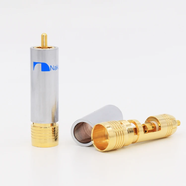 VR005G RCA блокировка не разъем под пайку штекер припоя видео Позолоченный |