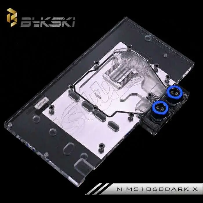 Bykski полностью закрывающий блок водяного охлаждения для MSI GeForce GTX 1060 6 GB DUKE. П/П: N