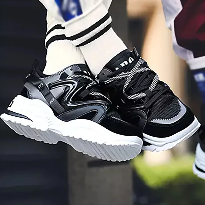 ALDOMOUR/2018 г. зимние кроссовки для женщин модные мужская удобная обувь теннисные