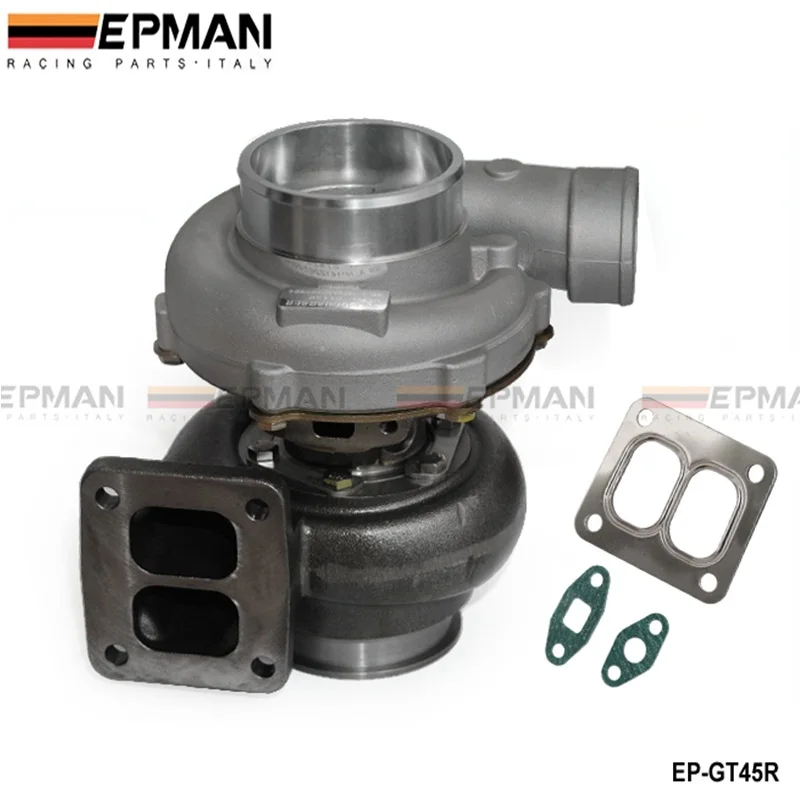 GT45R Турбокомпрессор A/R .70 задний 1 00 T4 двойной свиток 4 &quotV образный масляный