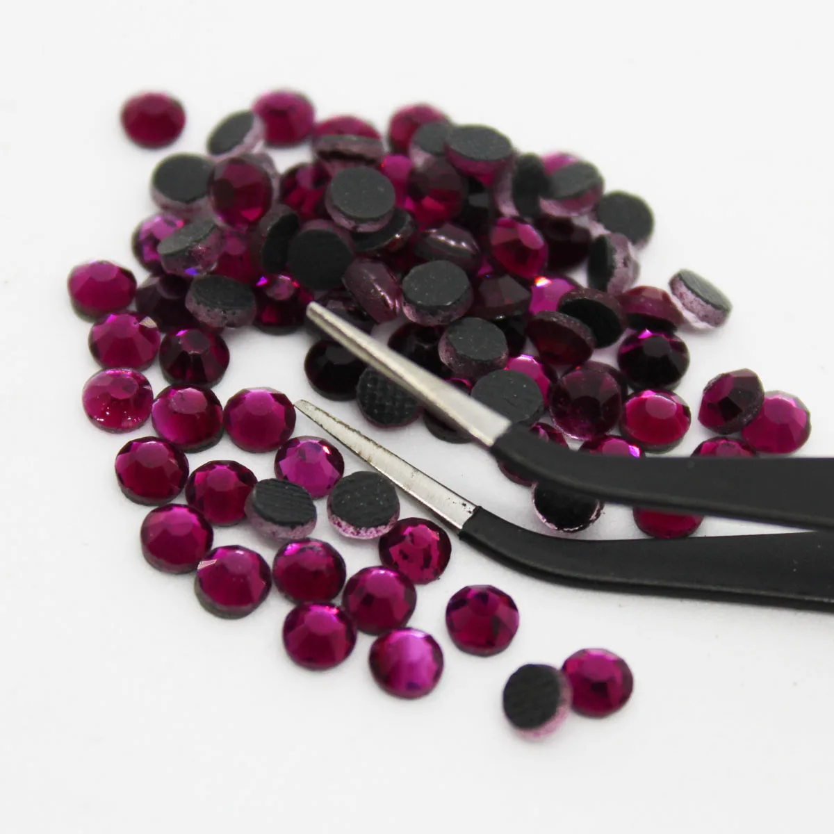 Fuchsia SS6-SS10 Machine Glass Material DMC Hotfix Rhinestones Flatback For Clothing Decoration | Красота и здоровье