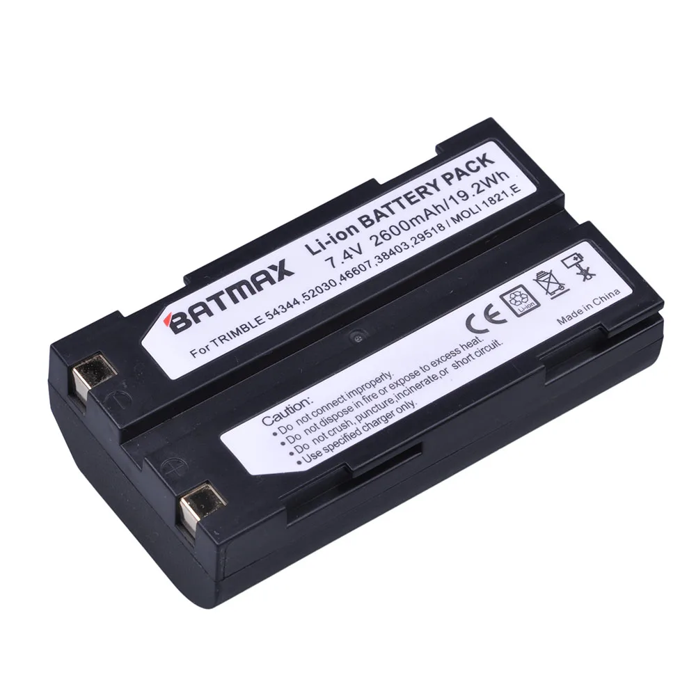 Батарея Batmax 4 шт. 2600 мАч для Trimble 54344 29518 46607 52030 38403 R8 5700 5800 R6 R7 GNSS MT1000 GPS
