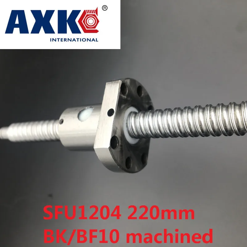 Линейный рельс Axk Бесплатная доставка Sfu1204 220 мм шариковый винт с одной шариковой