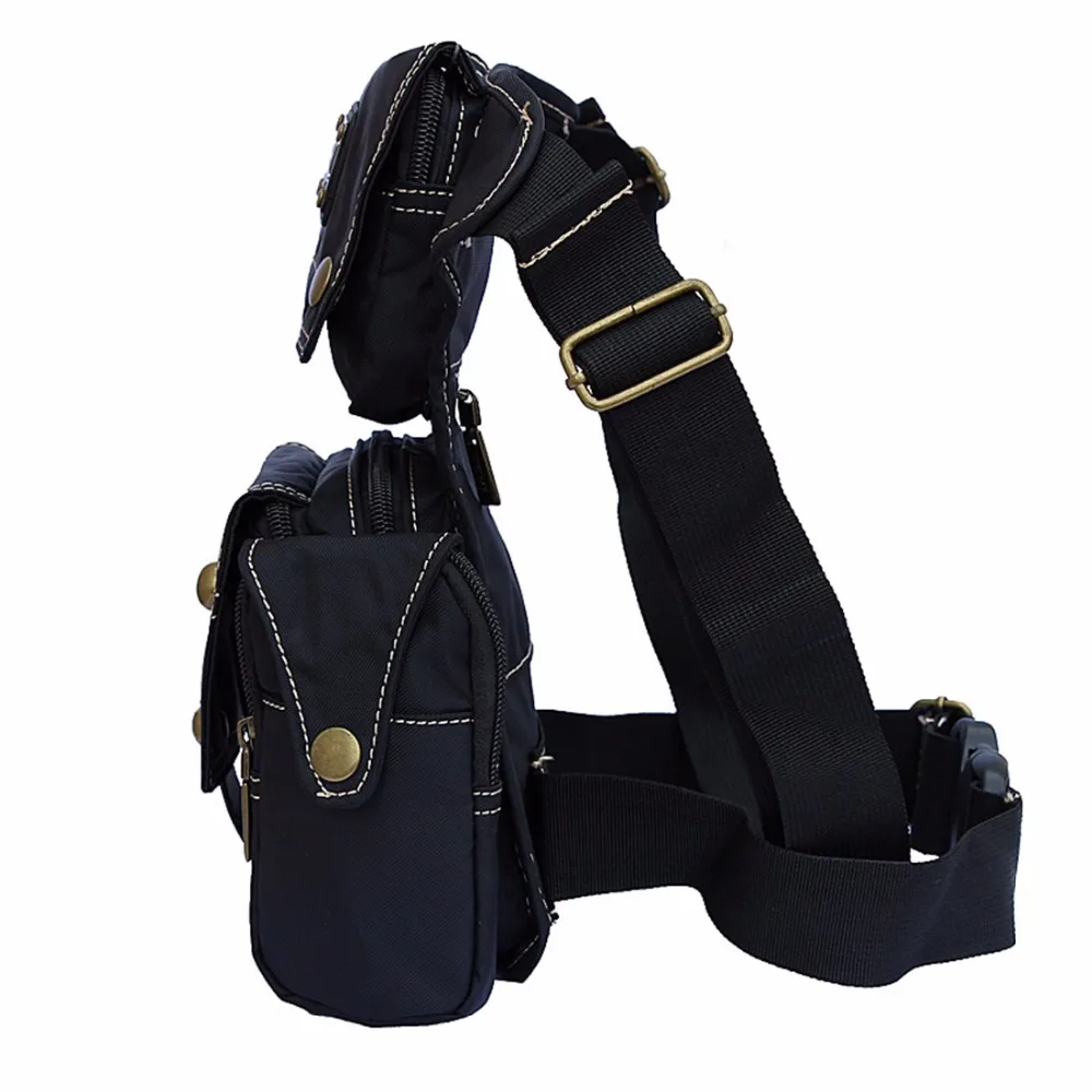 Водонепроницаемая нейлоновая поясная сумка для мужчин мотоциклетный мессенджер