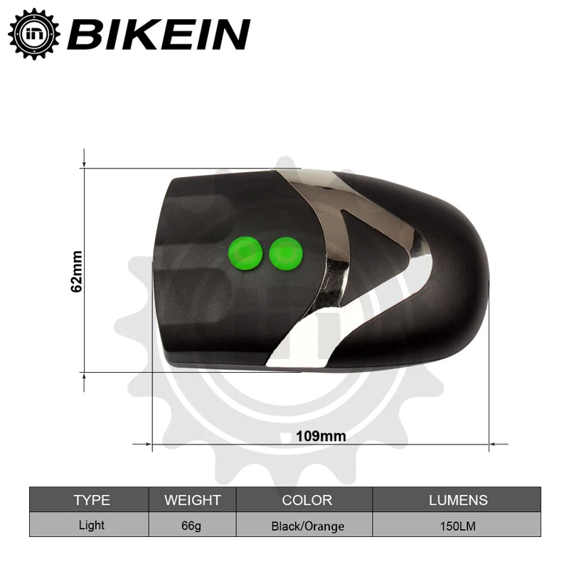 Bikein 2 в 1 Велосипедный Спорт фар + Электронные Рога Белл 3 светодиодные лампы