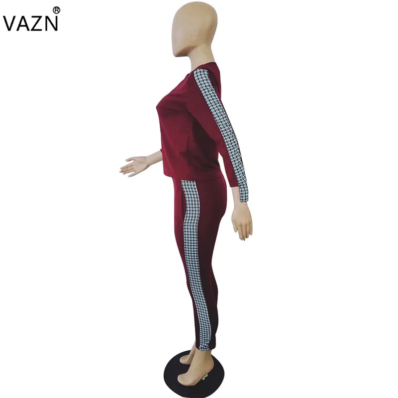 Женский спортивный костюм VAZN повседневный брендовый комплект из 2 предметов с