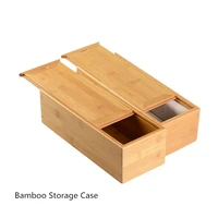 new design bamboo storage boxes case family life use display tools rectangle shape women jewelry gift caes w018
