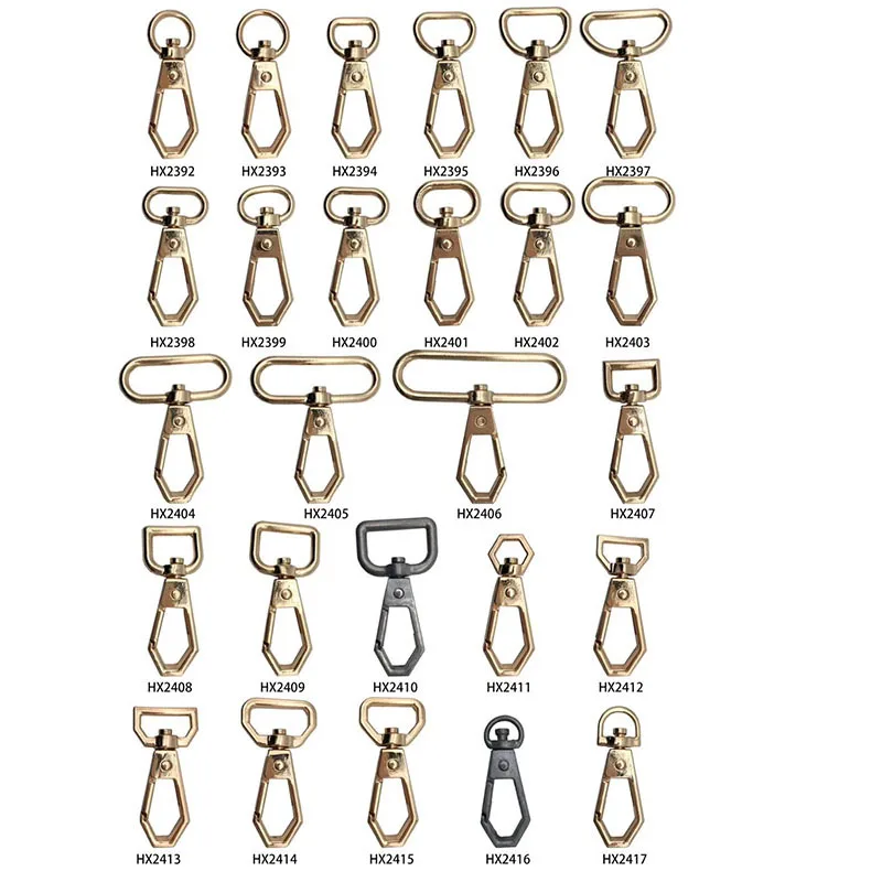 Golden carabiner closure Swivel Snap Hooks Push Gate Clip CIRCLE TRIGGER Lobster Claws | Багаж и сумки