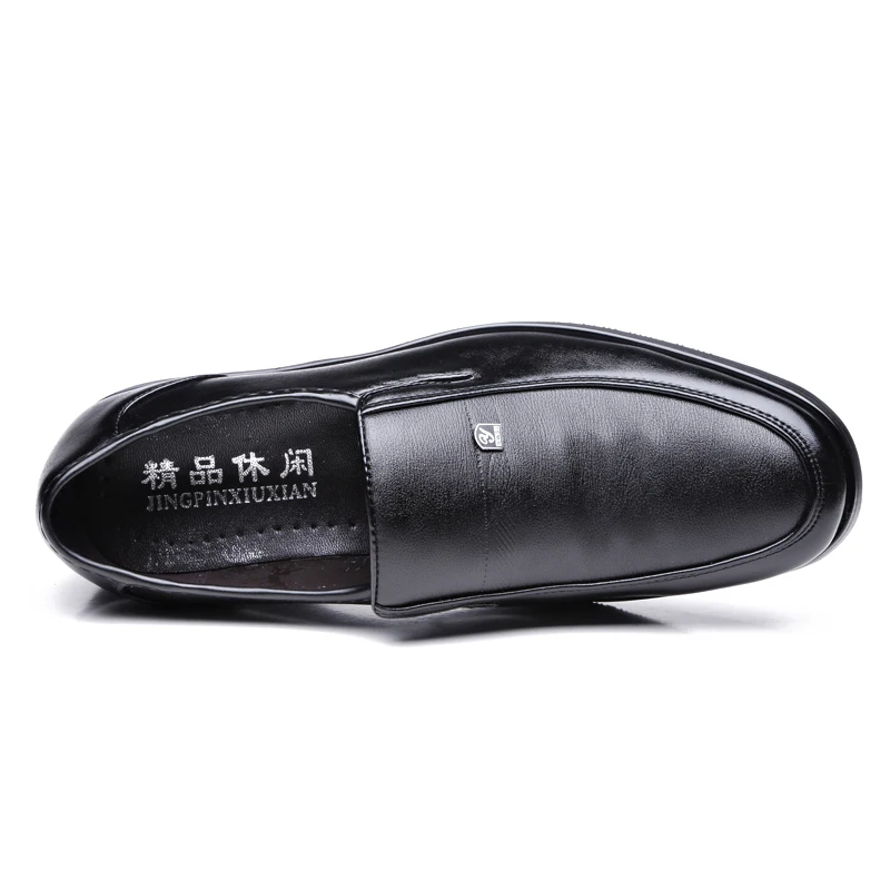 Men Leather Casual Shoes Slip on Man Flat Moccasins Fashion Brand Spring Summer Luxury Split Loafers Brown Black | Обувь