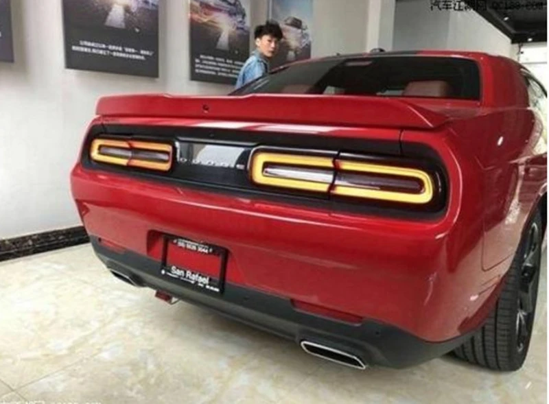 Для Dodge Challenger спойлер задний спойлер Высокое качество ABS Материал грунтовка Цвет автомобильное украшение в виде хвостового крыла