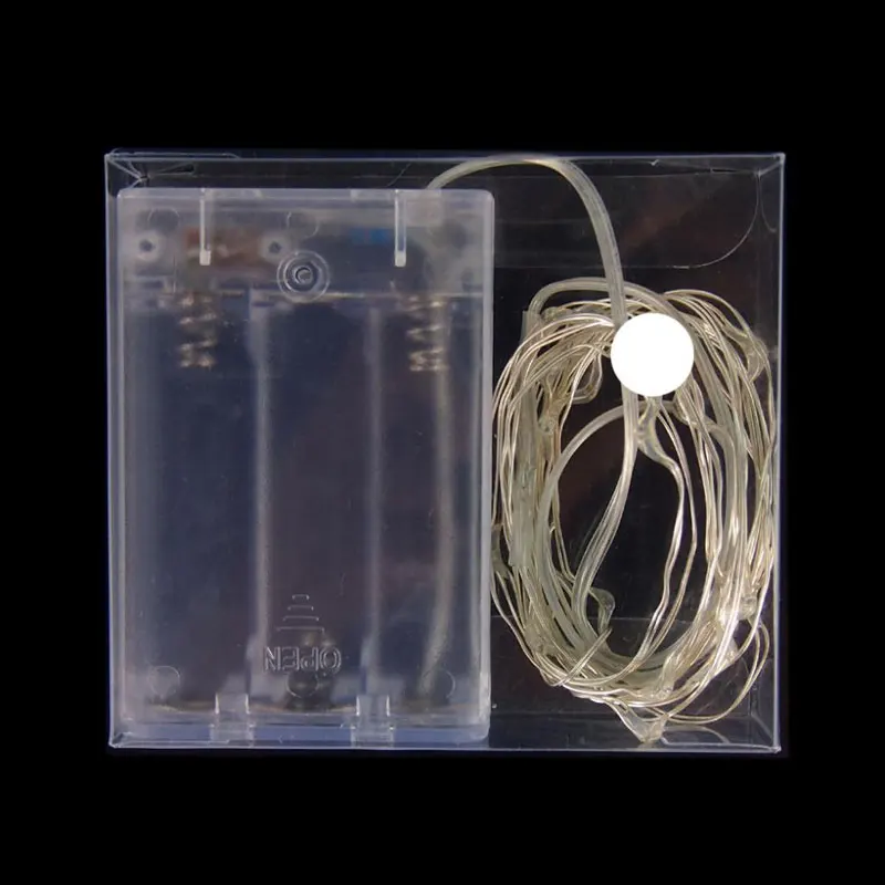 AA на батарейках 7 футов 2 м 20 led Рождество праздник свадьба украшение Copper LED медная