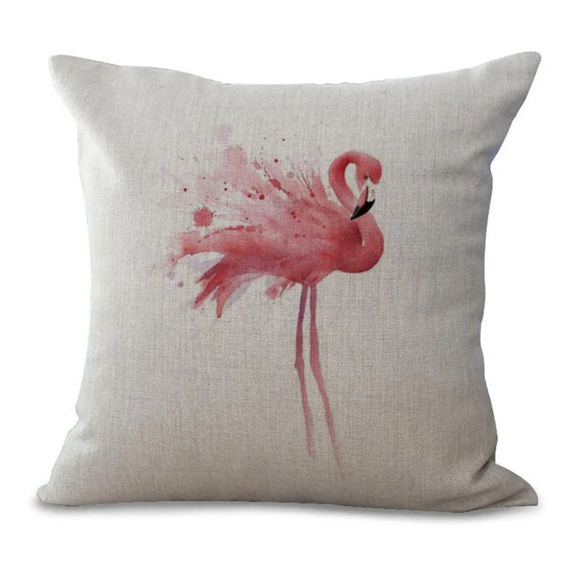 Хлопковые наволочки в стиле ретро с принтом фламинго наволочка для диванной