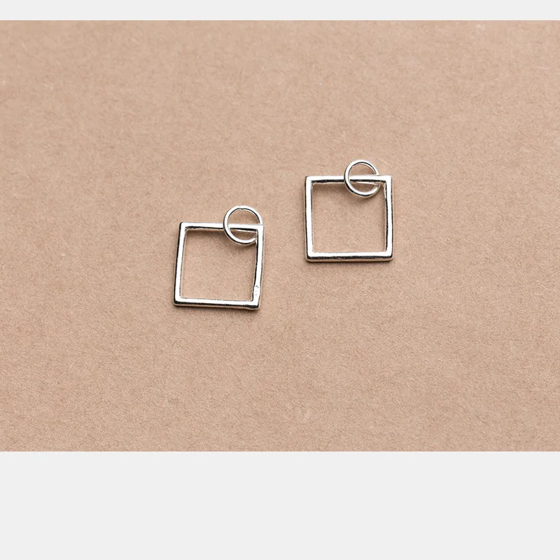 Женские шармы подвески из серебра 925 пробы с геометрическим рисунком|Ювелирные