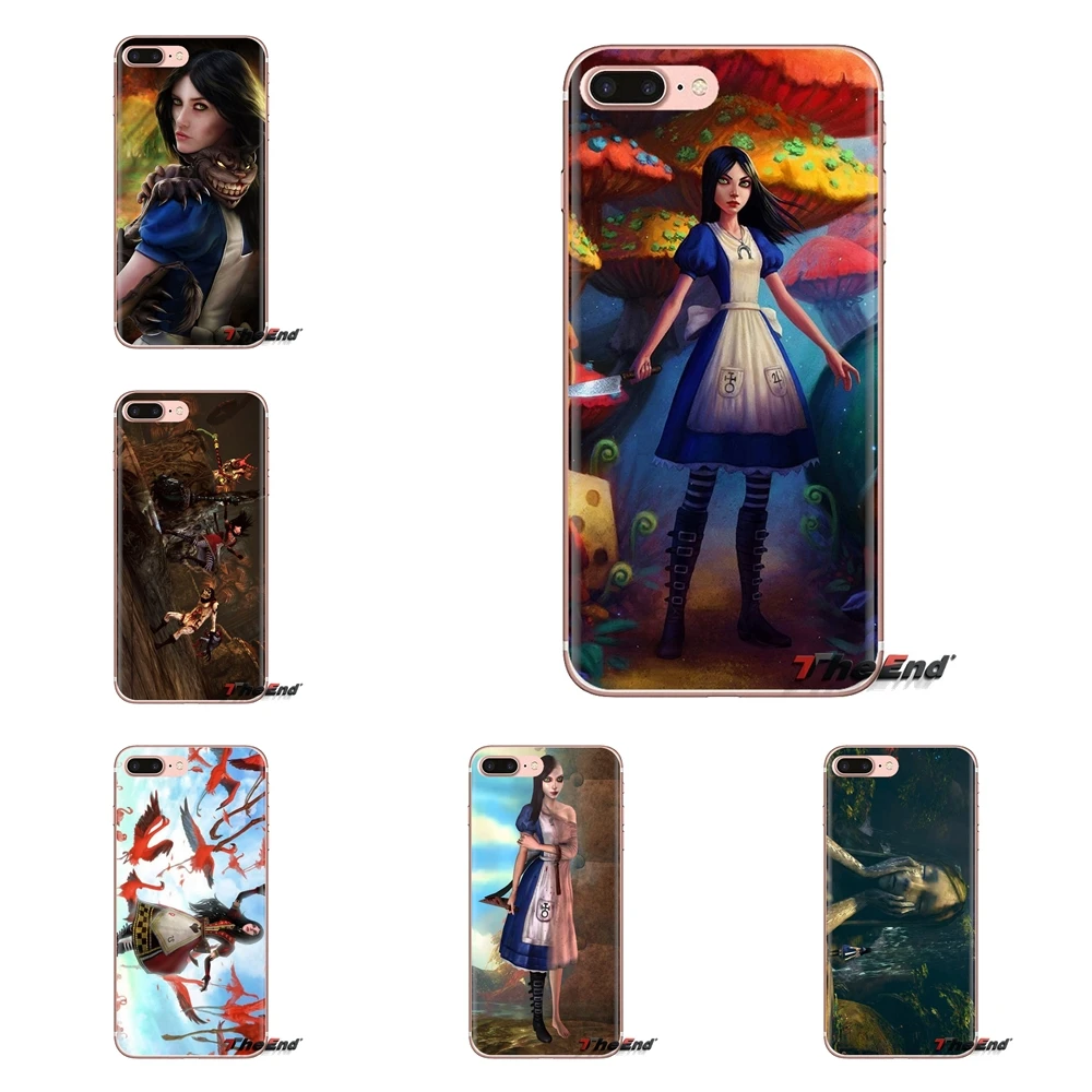 For Samsung Galaxy J1 J2 J3 J4 J5 J6 J7 J8 Plus 2018 Prime 2015 2016 2017 Transparent Soft Skin Case Alice Madness Returns Girls |