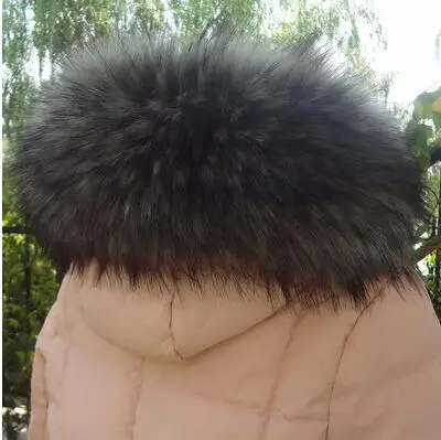gray jacquard Осенне-зимний женский шарф кашне из искусственного лисьего меха енота воротник из искусственного меха с капюшоном 105 см - Цвет: gray jacquard