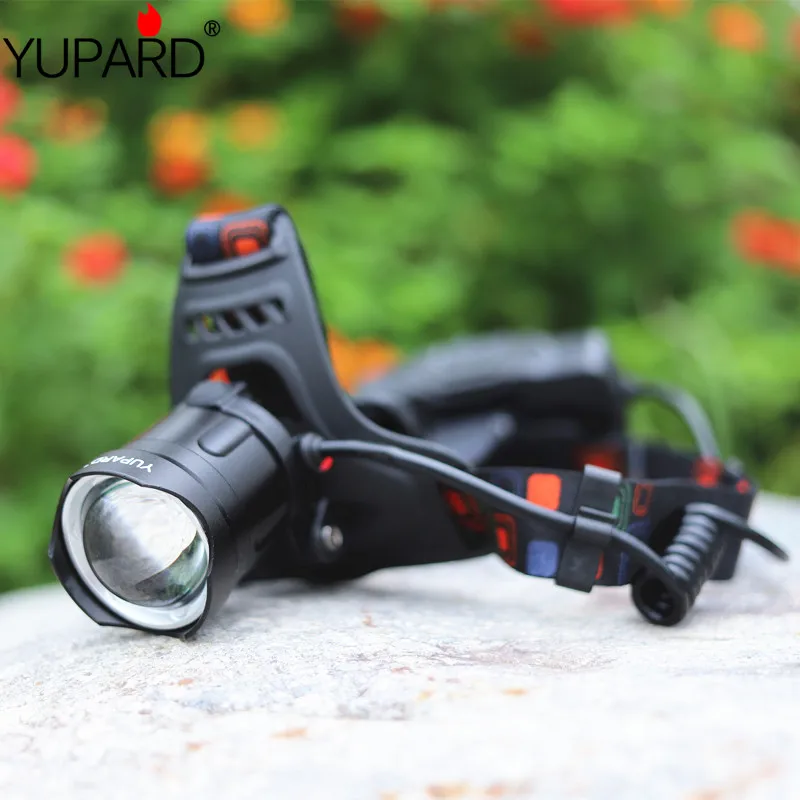 Портативный налобный фонарь High Powe XHP 50 светодиодов зарядка через USB для рыбалки с