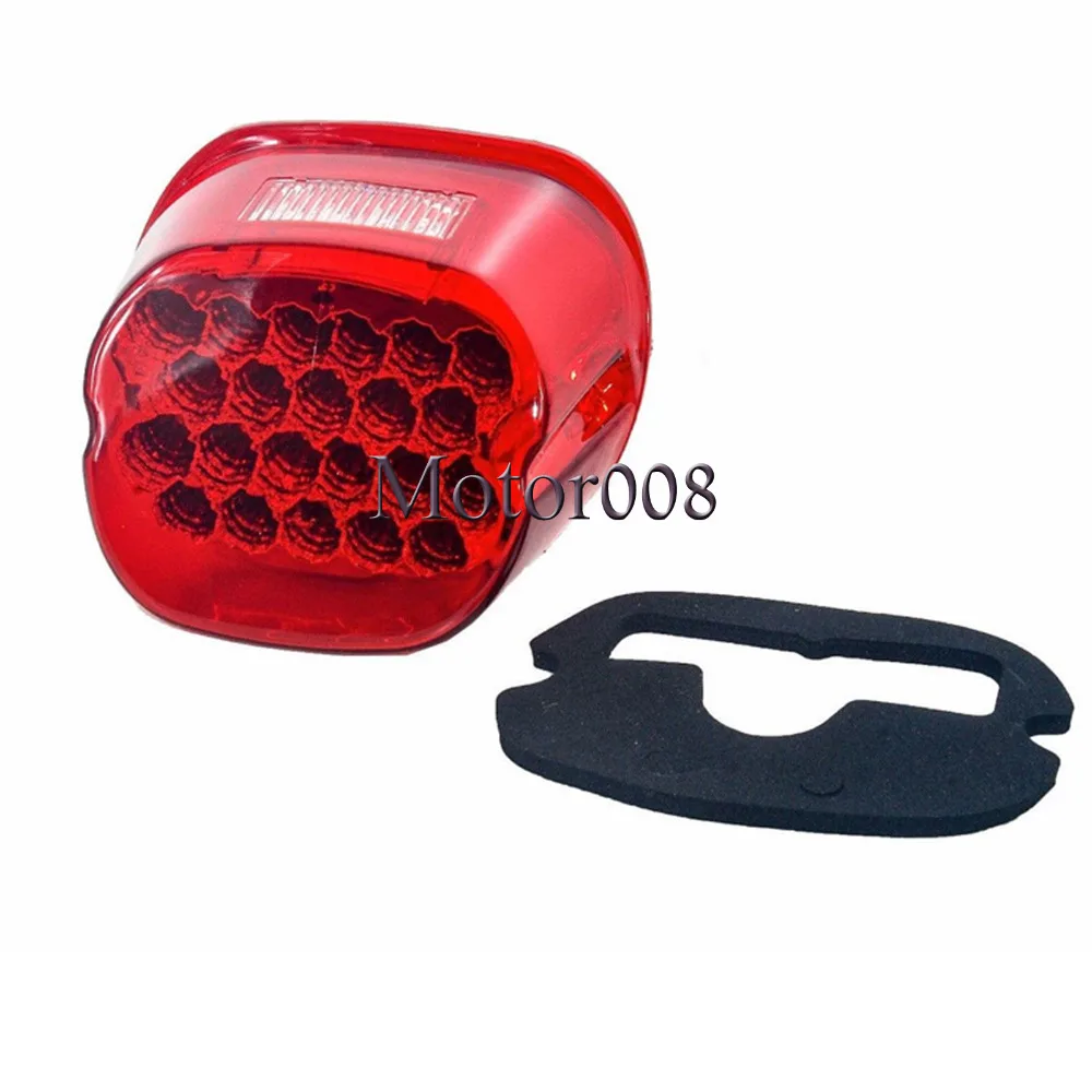 22 LED красный Дым Задний стоп сигнал мотоцикла для harley Dyan Softail Sportster XL FLH FX FLSTF FLSTSB FLHTC