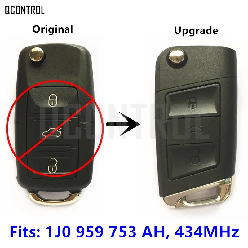 Пульт дистанционного управления QCONTROL 1J0 959 753 Ач для VW/VOLKSWAGEN Passat/Bora/Polo/Golf/Beetle