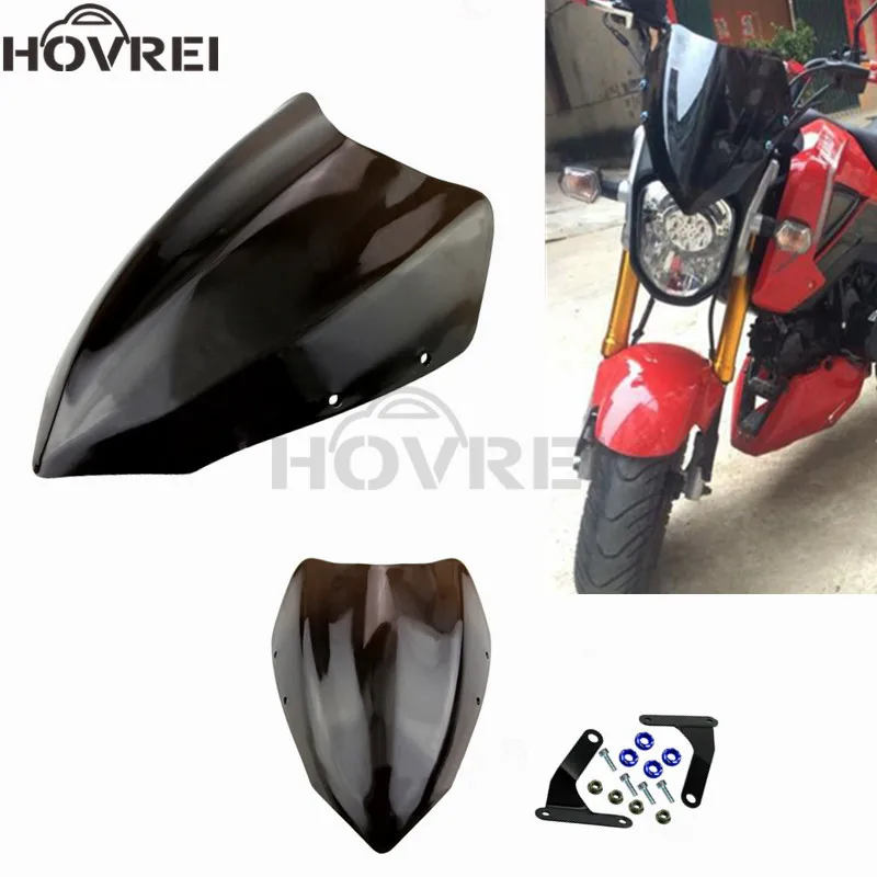Передние фары для мотоцикла обтекаемая Ветрозащита Кронштейн для Honda CF70 Дакс CT70 ST70 Z50 в MSX125 M3 с принтом «обезьяна» для лобового стекла