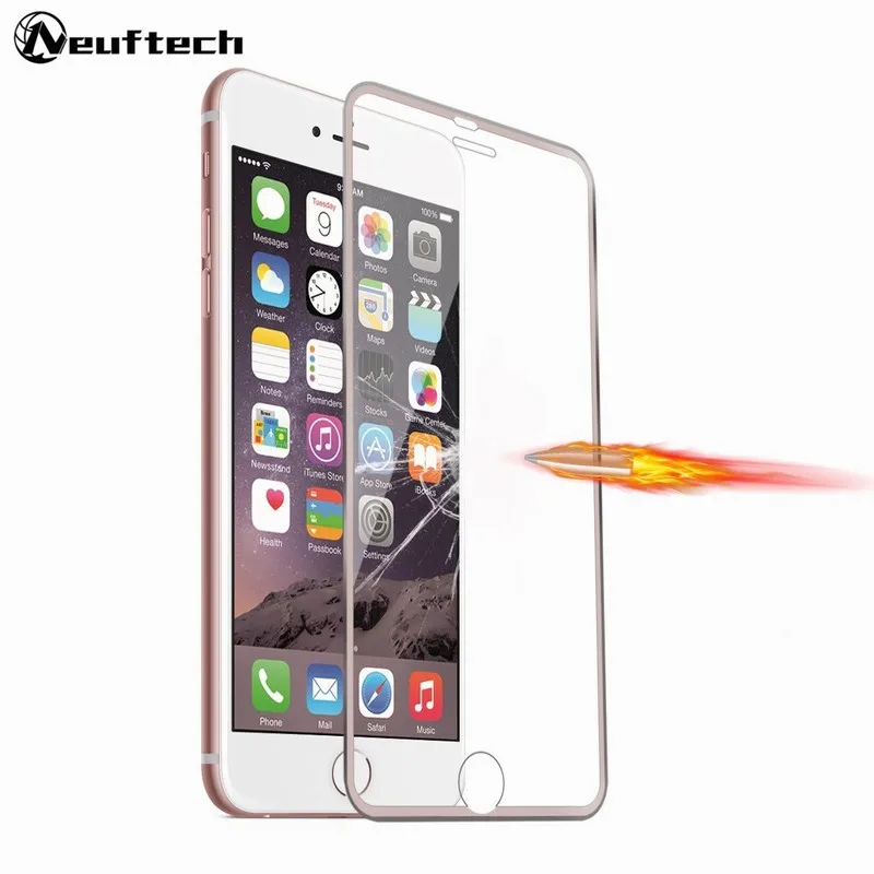 3D Curved Titanium Protective Glass on the For iPhone 6S 8 7 6 S Plus 5 5S SE X 10 XS MAX XR 3d Tempered Screen Protector | Мобильные