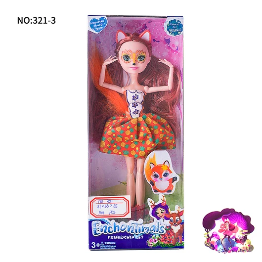 Enchantimals, кукла, фигурка, куклы, игрушки для детей, рождественский подарок, игрушки для девочек - Цвет: 321-Fox