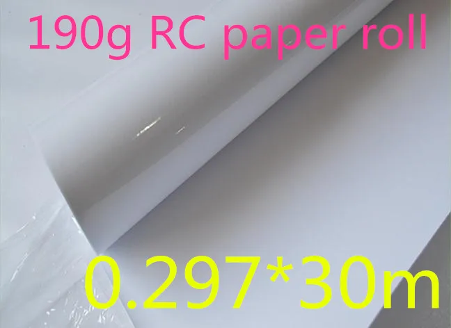 

A3 roll size 190g RC glossy photo paper for pigment ink