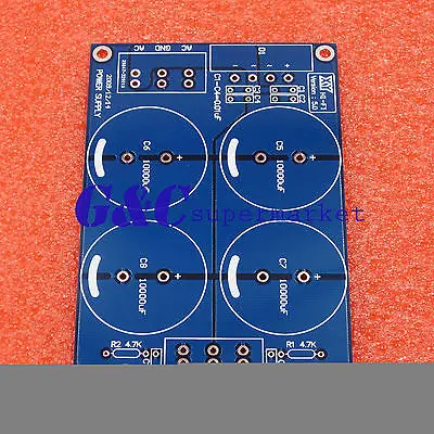 4*10000 мкФ/50V Выпрямитель фильтра питания платы (для LM3886TF TDA7293) PCB|power supply pcb|power pcb boardpcb