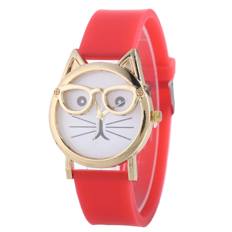 Милые силиконовые женские кварцевые наручные часы детские модные повседневные